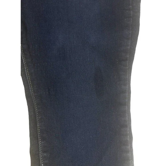 Signature Levi Strauss Gold Mid-Rise Stretch Skinny Dark Wash Jeans 16 Short - Picture 10 of 15